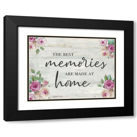 Memories At Home Black Modern Wood Framed Art Print with Double Matting by Swatland, Sally