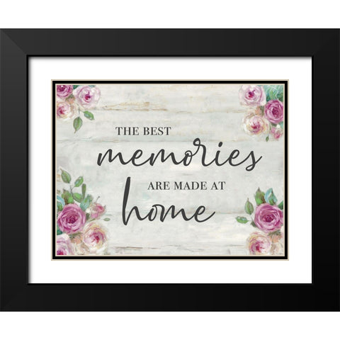 Memories At Home Black Modern Wood Framed Art Print with Double Matting by Swatland, Sally