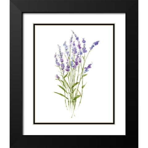 Sweet Lavender I Black Modern Wood Framed Art Print with Double Matting by Swatland, Sally