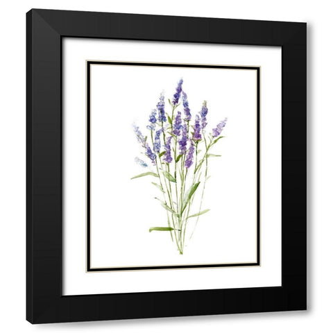 Sweet Lavender II Black Modern Wood Framed Art Print with Double Matting by Swatland, Sally