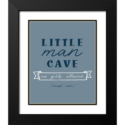 No Girls Allowed Black Modern Wood Framed Art Print with Double Matting by Carpentieri, Natalie