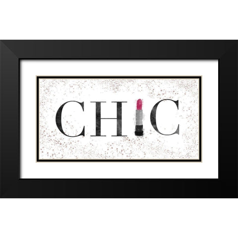 Chic Black Modern Wood Framed Art Print with Double Matting by Carpentieri, Natalie