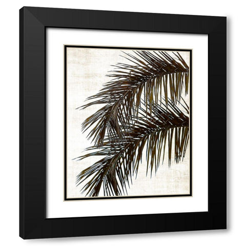 Palm II Black Modern Wood Framed Art Print with Double Matting by Carpentieri, Natalie
