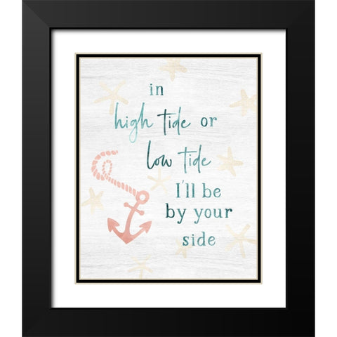 High Tide Black Modern Wood Framed Art Print with Double Matting by Carpentieri, Natalie