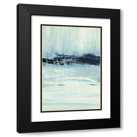 Indigo Wood I Black Modern Wood Framed Art Print with Double Matting by Jill, Susan