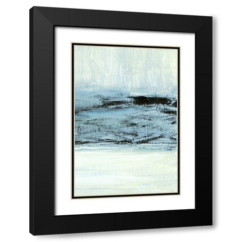 Indigo Wood II Black Modern Wood Framed Art Print with Double Matting by Jill, Susan