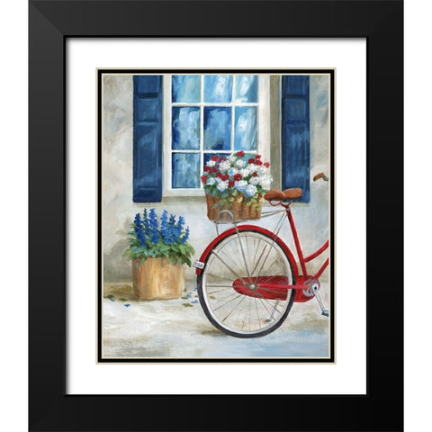 Summer Ride I Black Modern Wood Framed Art Print with Double Matting by Nan