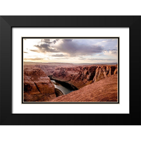 Mighty Colorado at Sunset Black Modern Wood Framed Art Print with Double Matting by Delimont, Danita