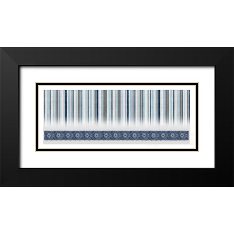 World Traveler Black Modern Wood Framed Art Print with Double Matting by CAD Designs