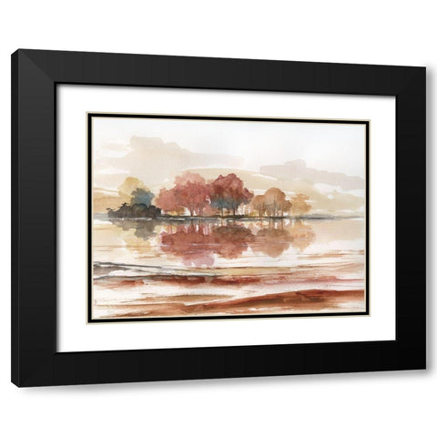 Earthy Dreams Black Modern Wood Framed Art Print with Double Matting by Nan