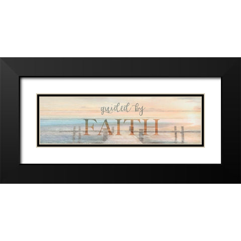 Guided by Faith Black Modern Wood Framed Art Print with Double Matting by Calascibetta, Mike