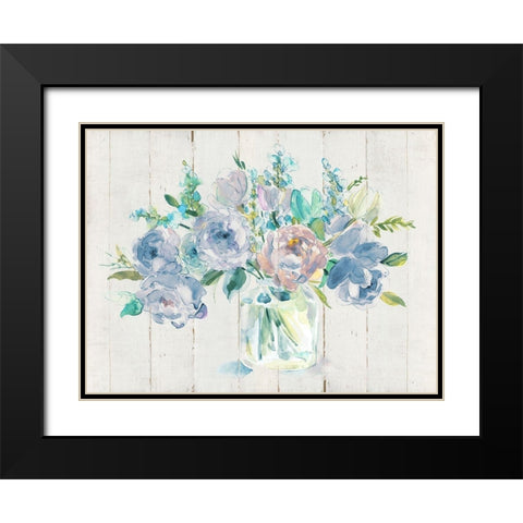 Sweet Summer Black Modern Wood Framed Art Print with Double Matting by Robinson, Carol