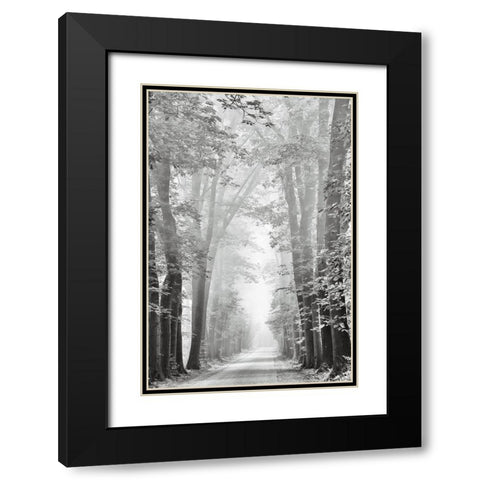 Cheer Up Black Modern Wood Framed Art Print with Double Matting by Van de Goor, Lars