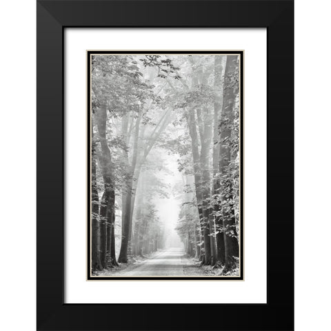 Cheer Up Black Modern Wood Framed Art Print with Double Matting by Van de Goor, Lars