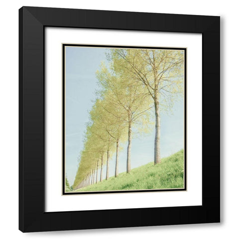 Endless Black Modern Wood Framed Art Print with Double Matting by Van de Goor, Lars