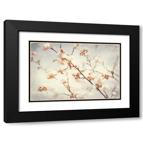 Springly Black Modern Wood Framed Art Print with Double Matting by Van de Goor, Lars
