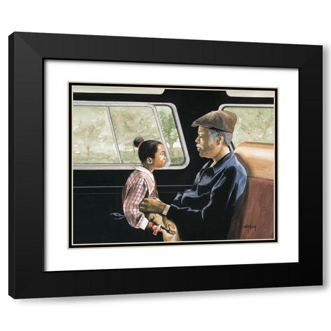 Road Trip II Black Modern Wood Framed Art Print with Double Matting by McKinney, Tom