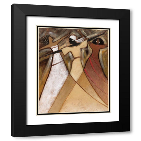 Beauty and Grace I Black Modern Wood Framed Art Print with Double Matting by Hefferan, Rob