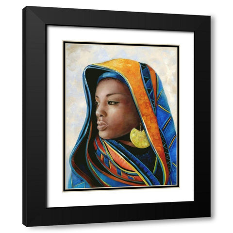 Soulful Beauty II Black Modern Wood Framed Art Print with Double Matting by Brooks, Donna