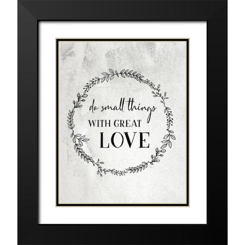 Small Things Black Modern Wood Framed Art Print with Double Matting by Carpentieri, Natalie