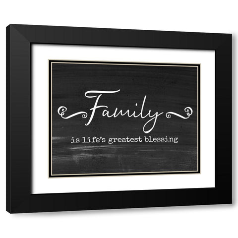 Greatest Blessing Black Modern Wood Framed Art Print with Double Matting by Murray, Amanda