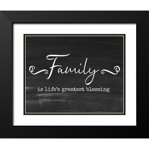 Greatest Blessing Black Modern Wood Framed Art Print with Double Matting by Murray, Amanda