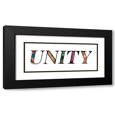 United Black Modern Wood Framed Art Print with Double Matting by Santiago, Daniela