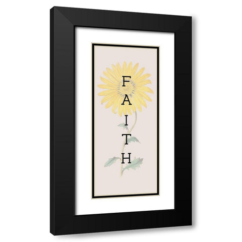 Faith Black Modern Wood Framed Art Print with Double Matting by Jill, Susan