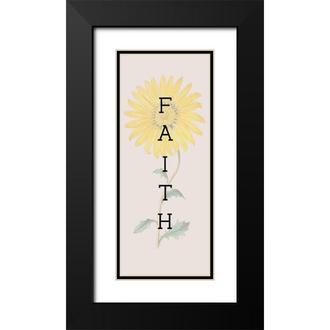 Faith Black Modern Wood Framed Art Print with Double Matting by Jill, Susan
