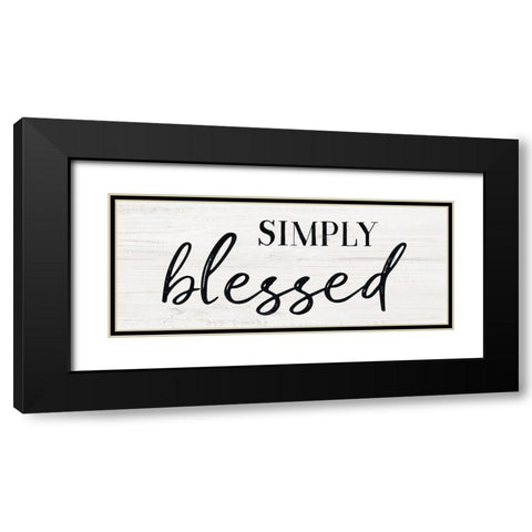 Simply Black Modern Wood Framed Art Print with Double Matting by Carpentieri, Natalie