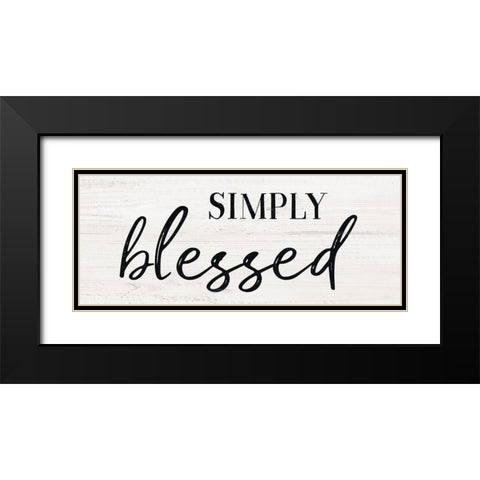 Simply Black Modern Wood Framed Art Print with Double Matting by Carpentieri, Natalie