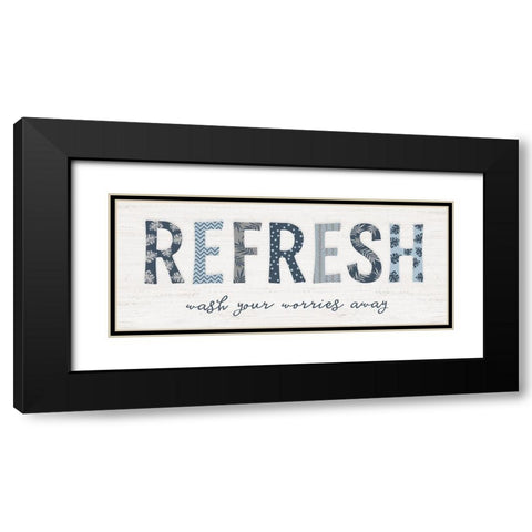 Refresh Black Modern Wood Framed Art Print with Double Matting by Carpentieri, Natalie