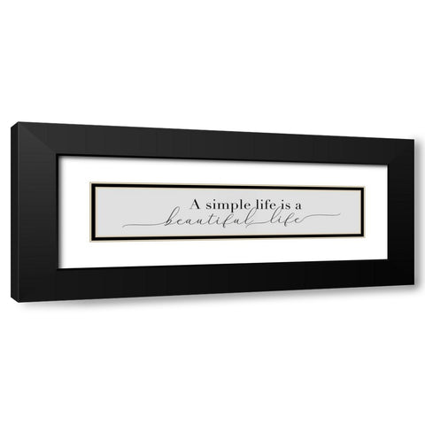 Simple Beautiful Black Modern Wood Framed Art Print with Double Matting by CAD Designs