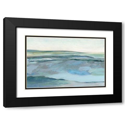 Low Tide Black Modern Wood Framed Art Print with Double Matting by Robinson, Carol