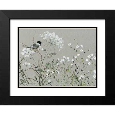 Bouquet of Grace Meadow I Black Modern Wood Framed Art Print with Double Matting by Robinson, Carol