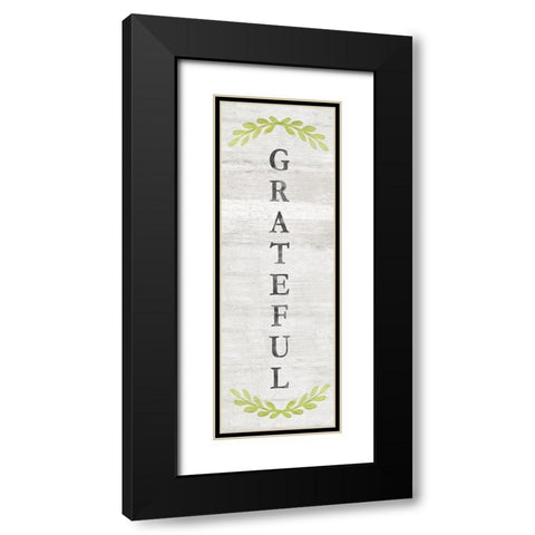 Grateful Black Modern Wood Framed Art Print with Double Matting by Carpentieri, Natalie