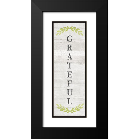 Grateful Black Modern Wood Framed Art Print with Double Matting by Carpentieri, Natalie