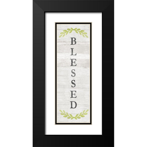 Blessed Black Modern Wood Framed Art Print with Double Matting by Carpentieri, Natalie