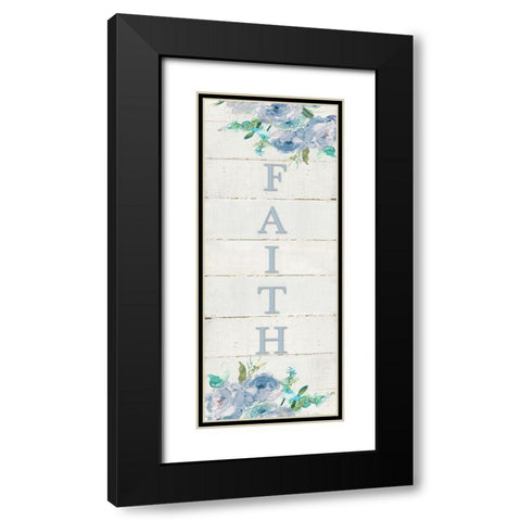 Faith Black Modern Wood Framed Art Print with Double Matting by Robinson, Carol