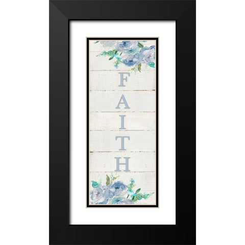 Faith Black Modern Wood Framed Art Print with Double Matting by Robinson, Carol