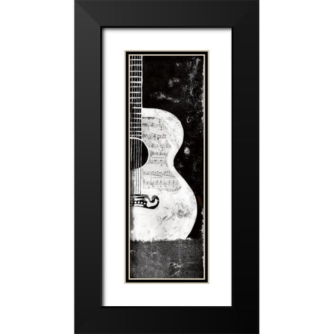 Accoustic Evening Black Modern Wood Framed Art Print with Double Matting by Knutsen, Conrad