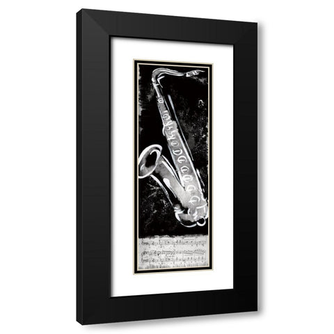 Jam Session Black Modern Wood Framed Art Print with Double Matting by Knutsen, Conrad
