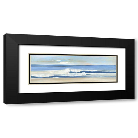 Latitude Black Modern Wood Framed Art Print with Double Matting by Swatland, Sally