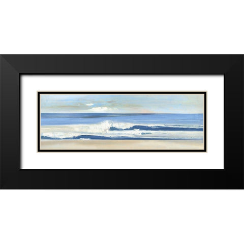 Latitude Black Modern Wood Framed Art Print with Double Matting by Swatland, Sally