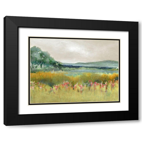 Springtime Calm Black Modern Wood Framed Art Print with Double Matting by Robinson, Carol