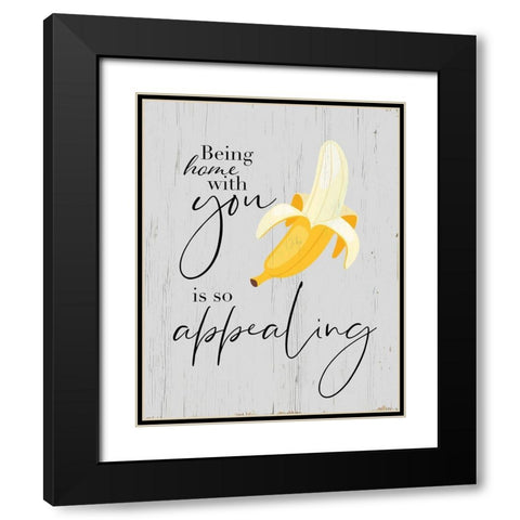 So Appealing Black Modern Wood Framed Art Print with Double Matting by Santiago, Daniela
