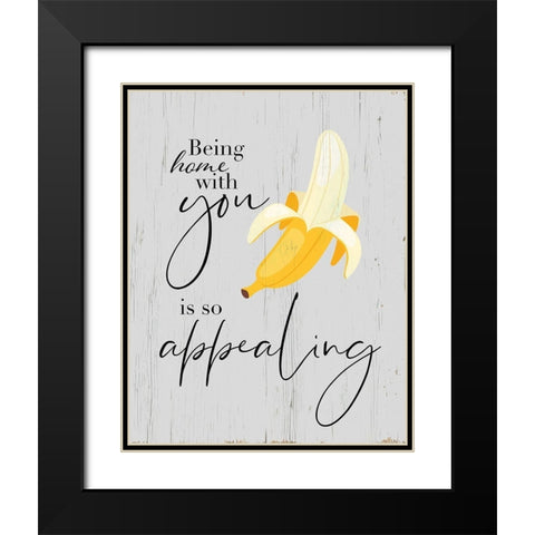 So Appealing Black Modern Wood Framed Art Print with Double Matting by Santiago, Daniela