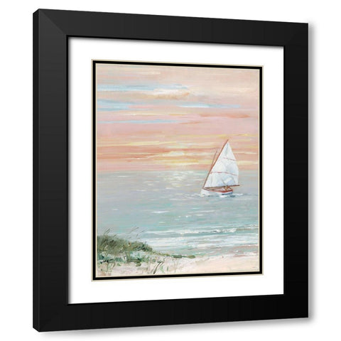 Come Sail Away Black Modern Wood Framed Art Print with Double Matting by Swatland, Sally