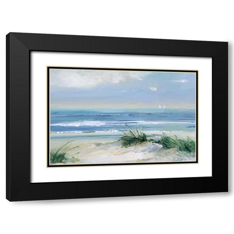 Coastal Breezes Black Modern Wood Framed Art Print with Double Matting by Swatland, Sally