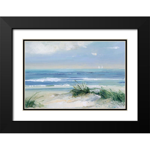 Coastal Breezes Black Modern Wood Framed Art Print with Double Matting by Swatland, Sally